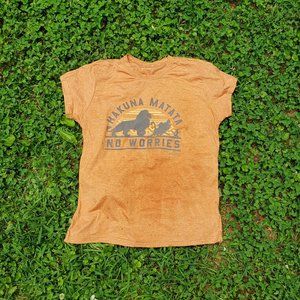 Lion King Orange T-Shirt Hakuna Matata Graphic Tee
